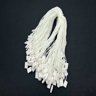 White Hang Nylon Plastic Tag Fastener String hình chữ nhật ODM