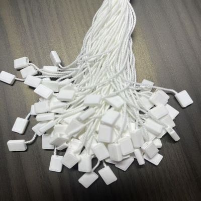 White Hang Nylon Plastic Tag Fastener String hình chữ nhật ODM