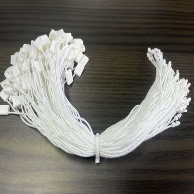 White Hang Nylon Plastic Tag Fastener String hình chữ nhật ODM