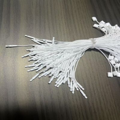 Quần áo màu trắng Polyester Security Loop Nhãn nhựa