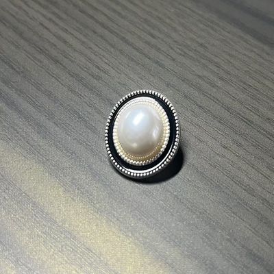 Phụ kiện quần áo nhựa vòng nút ngọc trai nữ đan cardigan