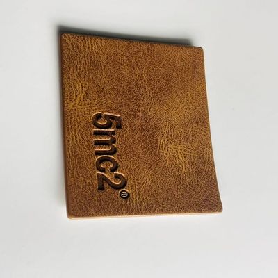 PU Đơn sản Jeans Da nhãn Quần áo Thẻ may mặc Custom