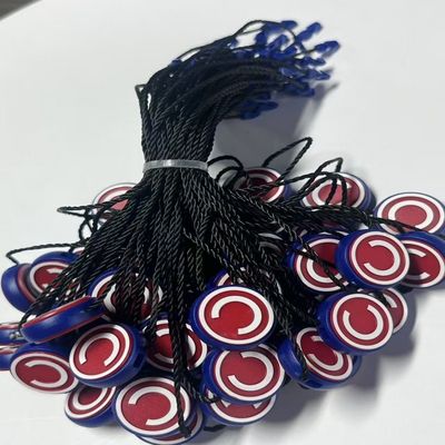 Giá tròn Đặt nhãn quần áo Gói vàng Sợi polyester màu đen
