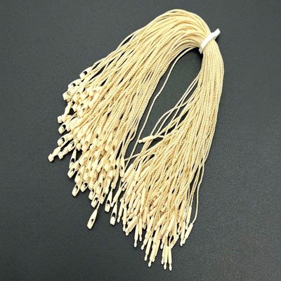 OEM Bulk Braided Nylon Locking Fabric Tag Fasteners màu beige