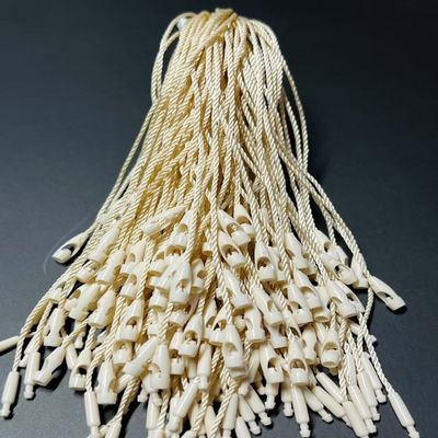 OEM Bulk Braided Nylon Locking Fabric Tag Fasteners màu beige