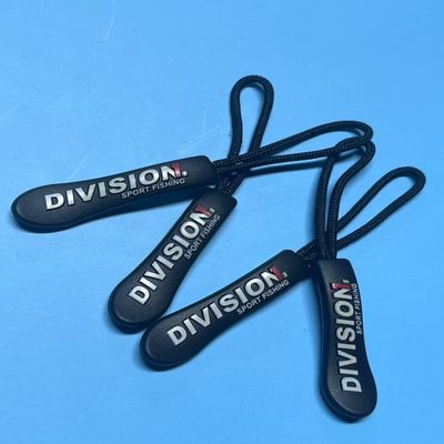 Đen nhựa treo cao su nylon Zipper kéo dây OEM