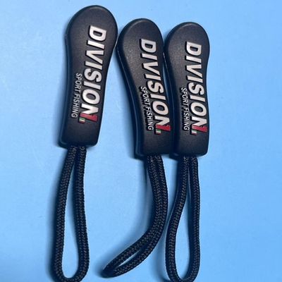 Đen nhựa treo cao su nylon Zipper kéo dây OEM