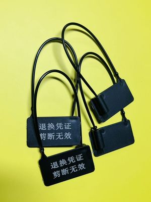 ODM Đen quần áo thẻ bảo mật nhãn quần áo thẻ cho cửa hàng quần áo
