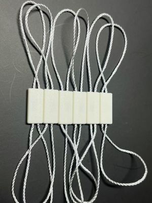 Dòng chữ nhật Polyester Snap Lock Nhãn nhựa gắn kết màu trắng Eco Friendly