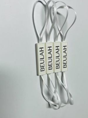 Nhãn hiệu logo nổi bật Snap Lock Pin Loop Plast Fastener Hang Tag With String