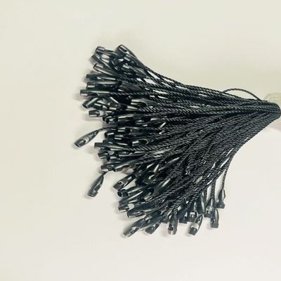 Custom Plain Swing Black Hang Tag Stringing Cord Cho cửa hàng bán lẻ
