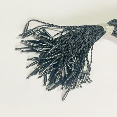 Custom Plain Swing Black Hang Tag Stringing Cord Cho cửa hàng bán lẻ