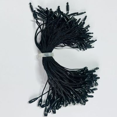 Custom Plain Swing Black Hang Tag Stringing Cord Cho cửa hàng bán lẻ