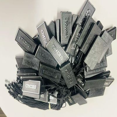 Chống khí 3 inch Đen treo dây thừng Swing Tag Thread 100pcs