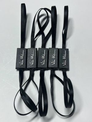 Thịt bông màu đen đeo thẻ dây dây cho các sản phẩm dệt may