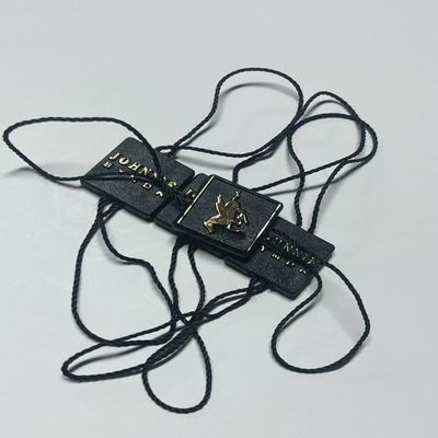 Quần áo Swing giá thẻ buộc Đen treo thẻ dây OEM