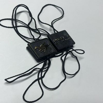 Quần áo Swing giá thẻ buộc Đen treo thẻ dây OEM