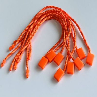 Vải màu cam Nhãn nhựa Nhãn buộc cửa hàng bán lẻ Quần áo phụ kiện