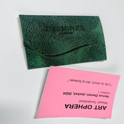 Rectangle Bags and Jeans Leather Label for Business