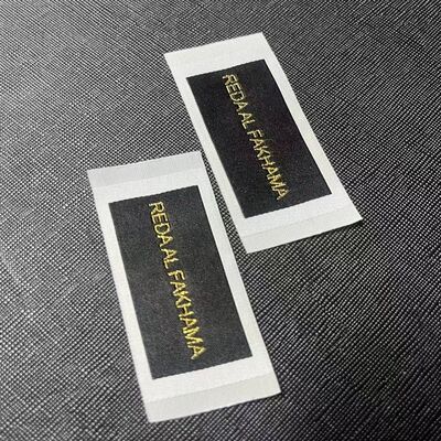 Ultrasonic Cut With End Fold Woven Clothing Labels Customized Soft Fabric Tags Ideal for Clothing Branding and Textile