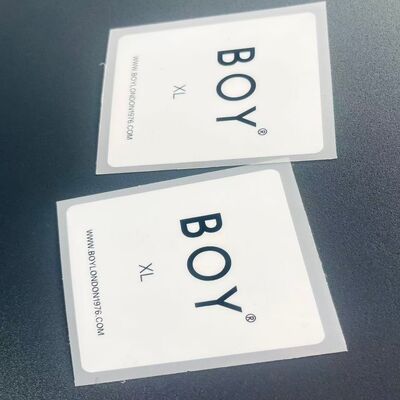 According To Your Request Or Artwork Heat Transfer Clothing Labels Printing Label Page Size mm Made For Apparel Labeling Purposes