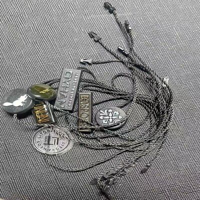 Cotton Black Hang Tag String Flexible Rectangle Format Excellent for Fashion Accessories Tags and Product Branding Needs