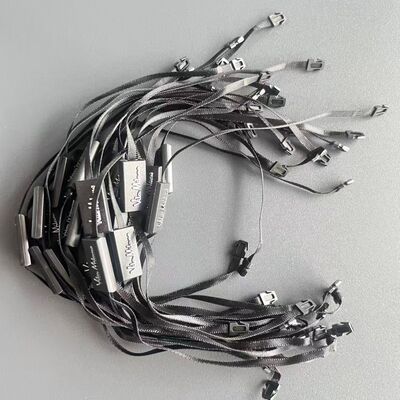 100 Pieces Black Hang Tag String Plain Rectangle Durable Strong Suitable for Garment Accessories Packaging and Labeling
