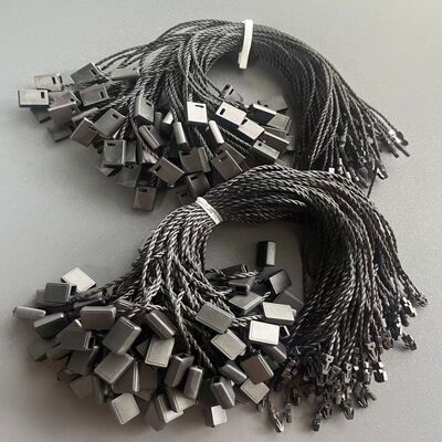 Thickness 0.2mm Black Hang Tag String Cotton Plain Design Durable Solution for Apparel Labeling and Product Presentation