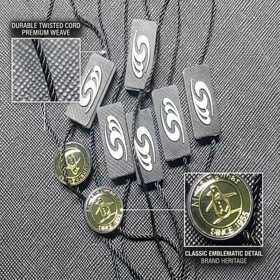 Dây treo thẻ 7 inch màu đen 0.1 ounce, thẻ treo nhẹ phù hợp cho thẻ sản phẩm quần áo và trưng bày bán lẻ
