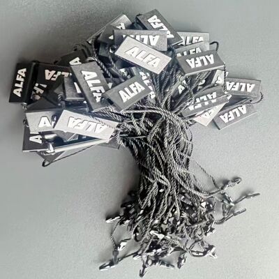Thẻ treo Kiểu chuỗi thẻ treo màu đen 0,1 Ounce Chất liệu chắc chắn nhẹ để dán nhãn trang phục và thẻ hàng hóa