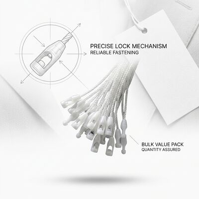 Chốt gắn thẻ nylon mạnh mẽ và bền rộng 0,2 inch phù hợp với nhãn đóng gói hàng loạt và nhận dạng sản phẩm